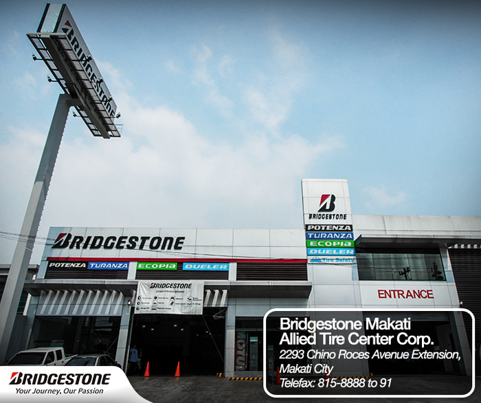 BridgestonePH's tweet photo. Visit Bridgestone Makati at 2293 Chino Roces Ave. Extension for all your tire needs! 
#SafetyBeginsWithBridgestone https://t.co/VeAaxqq47E