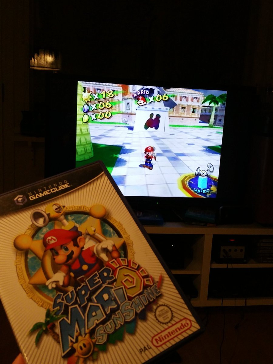 Loijas95's tweet photo. Haven't played this for a while. :) #SuperMario #Nintendo #GameCube #SuperMarioSunshine #Gaming https://t.co/vUKDQ7mBGX