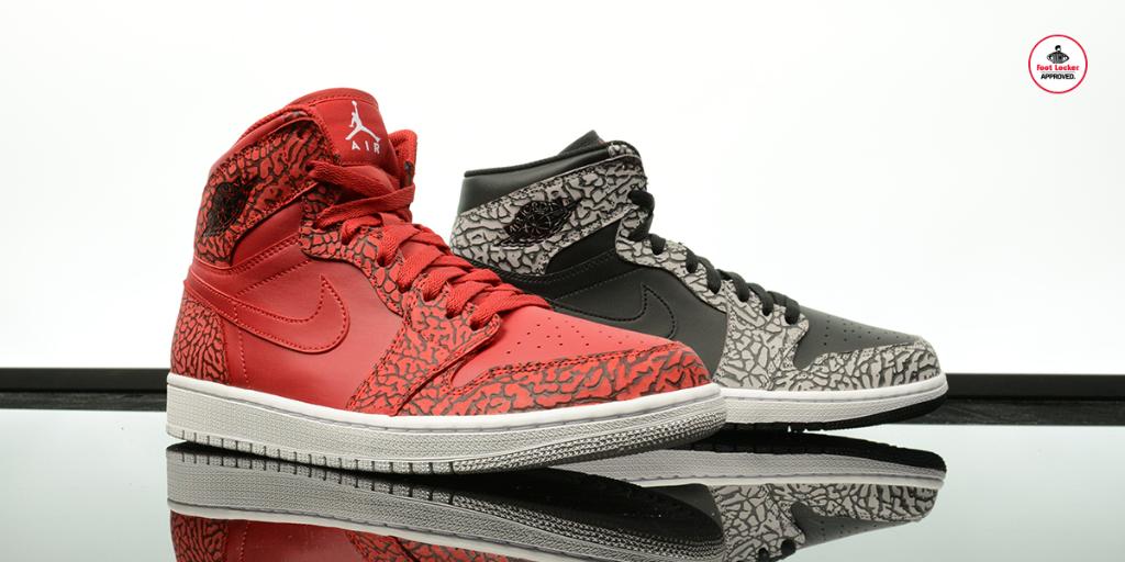 jordan 1 retro red elephant print