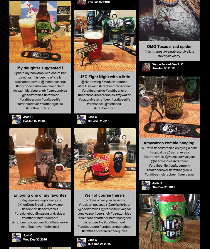 WazooGear's tweet photo. Look who's blowing up the drinking #Wazombie game! Way to go Josh C! #WazombieYoureDrunk https://t.co/oCPBOlkJOE https://t.co/sOEKlLq5y6