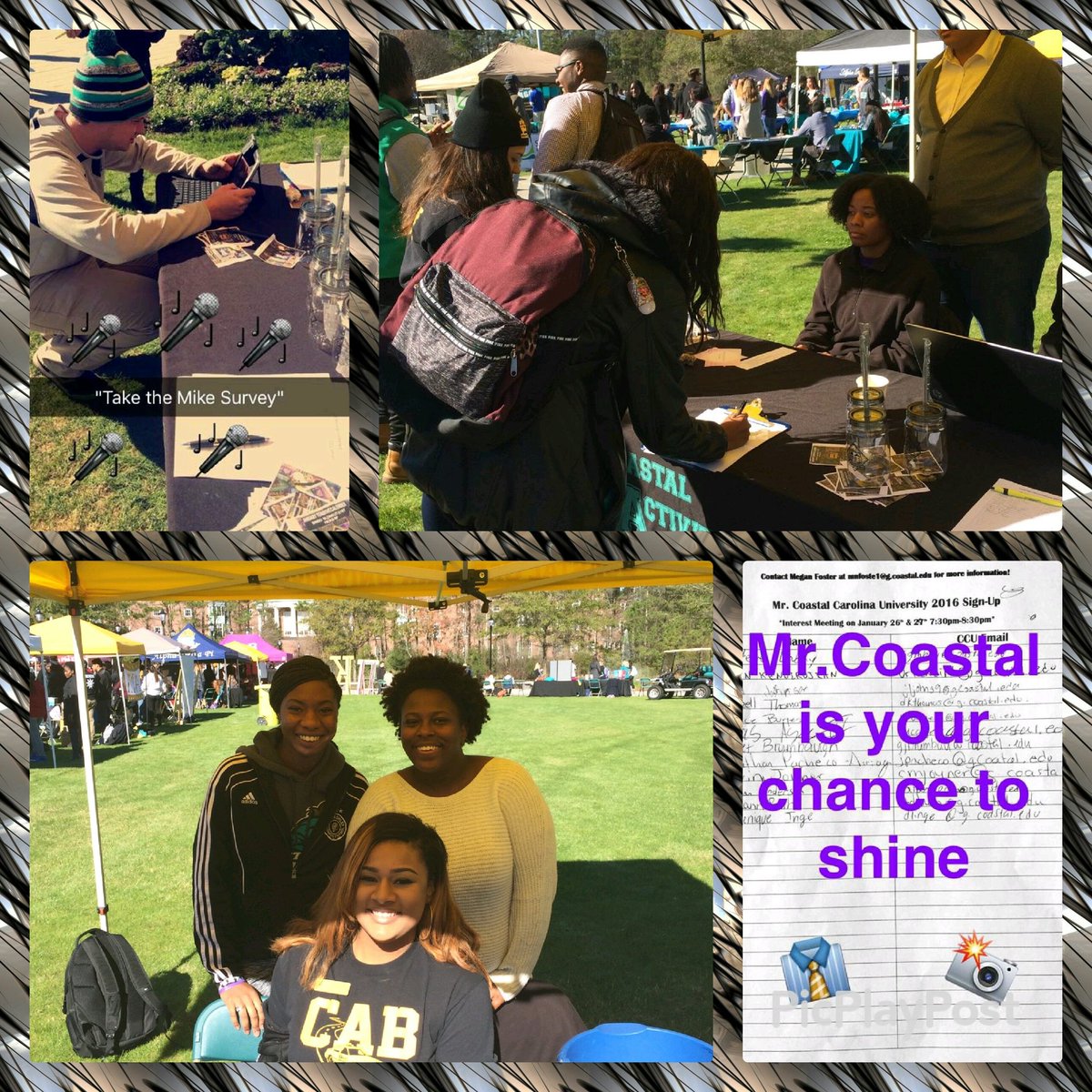 We gotta thank yall for a fantastic orginization kick off #CCU #spring2k16 #gochants. DON'T FORGET YOUR SURVEYS