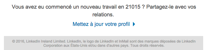 b_raimbault's tweet photo. Je vais postuler chez @LinkedIn parce qu'ils manquent de correcteurs pour leurs infolettres #errarehumanumest https://t.co/MTrnm5Hutk