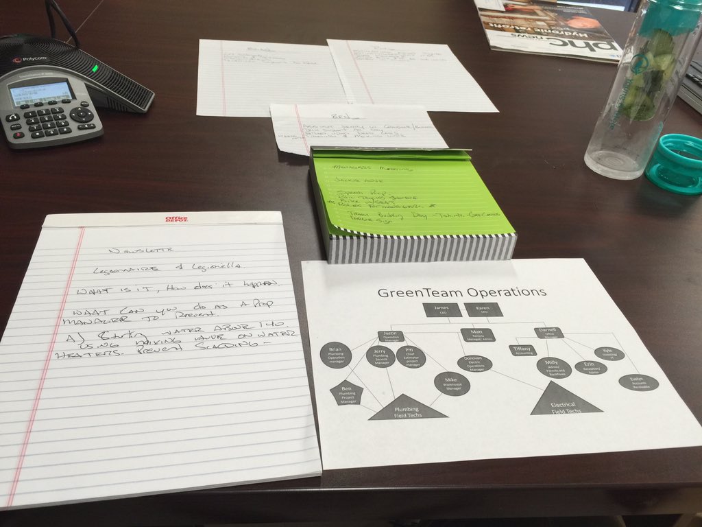 JTerry71819205's tweet photo. Structuring the staff at GreenTeam and preparing to win in 2016! Build your business around your team! https://t.co/OIVzzJeIBL