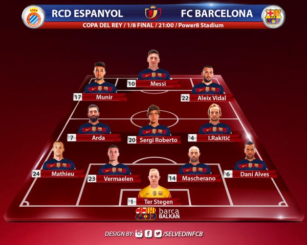 BarcelonaNL10's tweet photo. Returnwedstrijd Espanyol - FC Barcelona is onderweg. Vorige week won Barcelona de wedstrijd: 4-1. #espbar #espfcb https://t.co/R6Jo5BuUFb