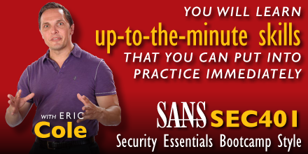 SANSDefense's tweet image. Northern Virginia-McLean 2/15-20 with @drericcole! Register NOW, seats will sell out sans.org/u/cg2