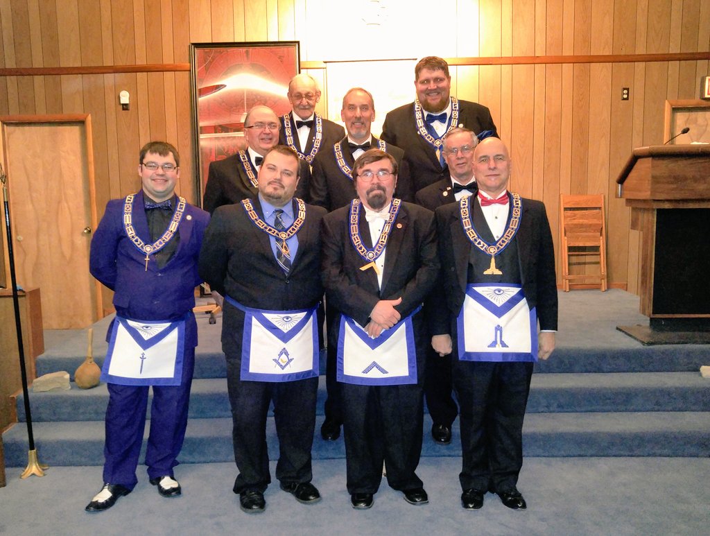 NegleyLodge565's tweet photo. We kicked off inspection season for the 24th district in the Master Mason degree on Tuesday night. 
@GrandLodgeOhio https://t.co/QJKL2T1nVL