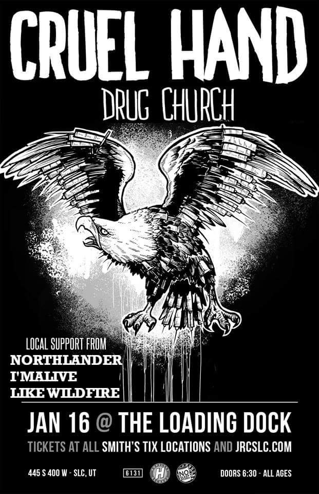This Sat at Loading Dock #cruelhand #drugchurch #cultureabuse #northlander #imalive #likewildfire