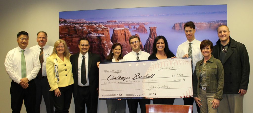 Challenger Baseball (@gjchallenger) on Twitter photo Thank you <a href="/MerrillLynch/">Merrill Lynch</a>-Grand Junction for your continued support of our program serving over 80 special needs kids! Thank you <a href="/MerrillLynch/">Merrill Lynch</a>-Grand Junction for your continued support of our program serving over 80 special needs kids!