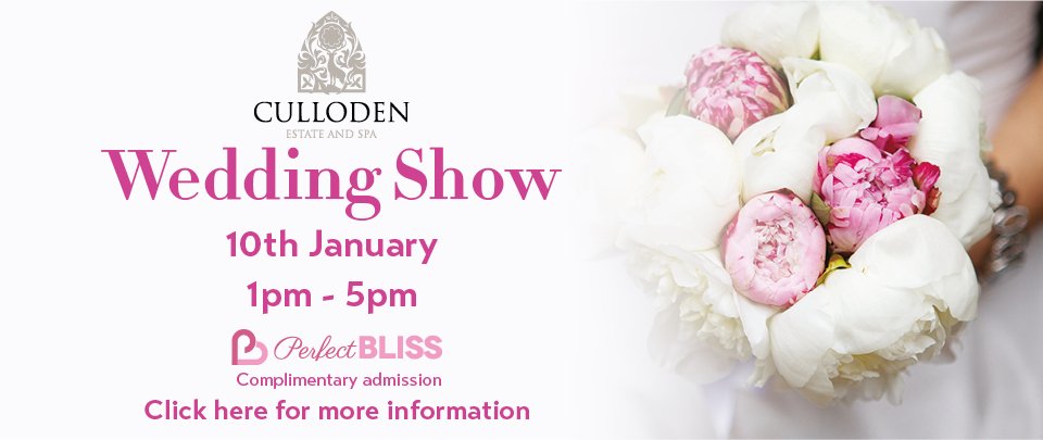 HastingsHotels's tweet photo. Call into @_PerfectBliss_ wedding show @ballygallyhotel, 17th Jan 1-4pm for great offers &amp; ideas! https://t.co/3iygRAWdD9