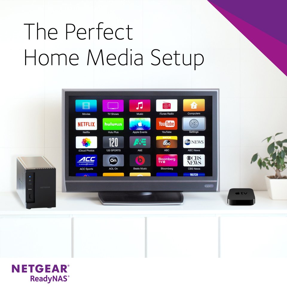 NETGEAR's tweet photo. ReadyNAS, @plex, &amp; AppleTV are revolutionizing #HomeEntertainment >> https://t.co/26N3gxx43W via @nu_gadget https://t.co/Cc8y91B6di