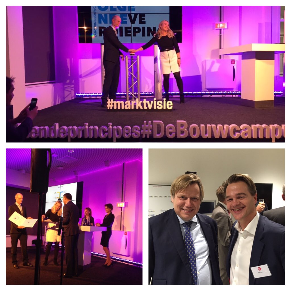 Officiële lancering van <a href="/DeBouwcampus/">De Bouwcampus</a> door ministers @MelanieSvH en Blok. @friesheinis <a href="/StPioneering/">Stichting Pioneering</a> @TWW_Oldenzaal