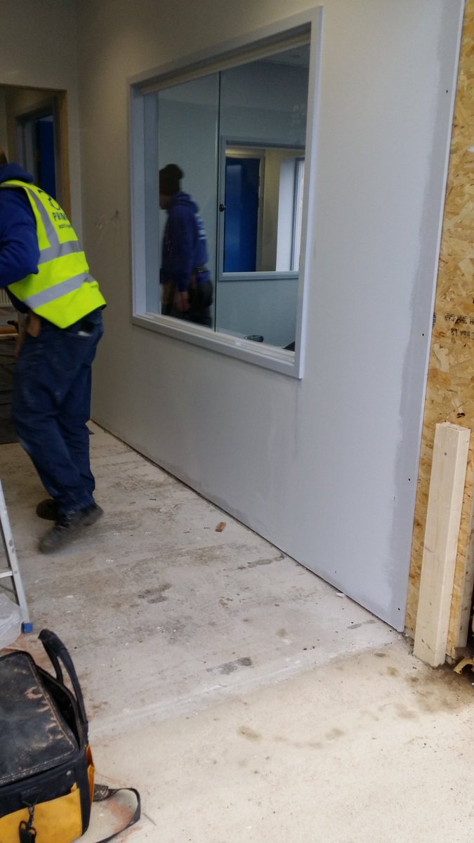 New reception area being formed #b#buildsafe