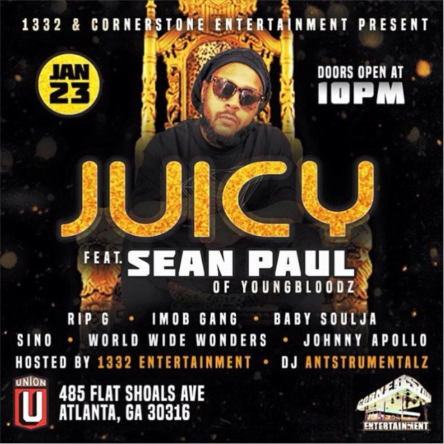 Sean P (YoungBloodZ) (@seanpaul_ybz) on Twitter photo Rt Jan 23rd come out and turn up with the squad!! <a href="/unioneav/">Union</a> presented by <a href="/1332ent/">1332 Entertainment</a> & <a href="/CornerstoreEnt/">Cornerstore Ent</a> Rt Jan 23rd come out and turn up with the squad!! <a href="/unioneav/">Union</a> presented by <a href="/1332ent/">1332 Entertainment</a> & <a href="/CornerstoreEnt/">Cornerstore Ent</a>