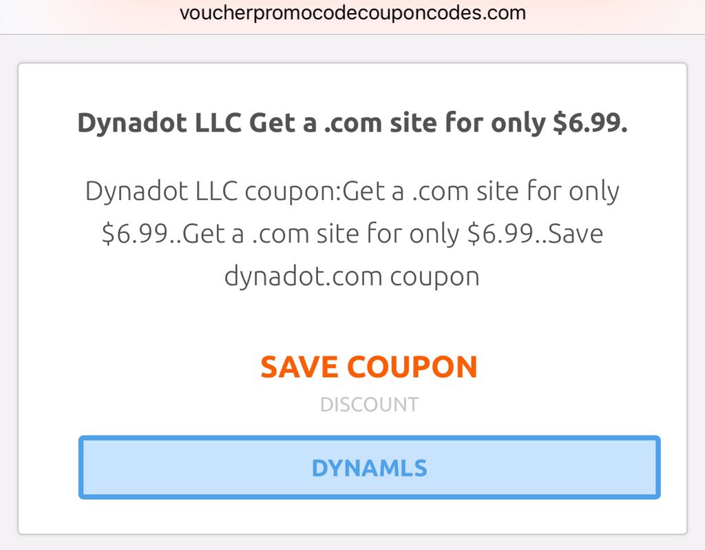 Smoothiefy's tweet photo. @icann_president More proof relating to the $6.99 .com sale that Dynadot says they never ever offered. https://t.co/KlWm8T3Pfq