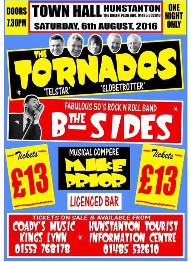 Angelmate's tweet photo. #tornados #Thetornados #sixties #whatsoninHunstanton #summer #Norfolk https://t.co/nCzJiPWnvX