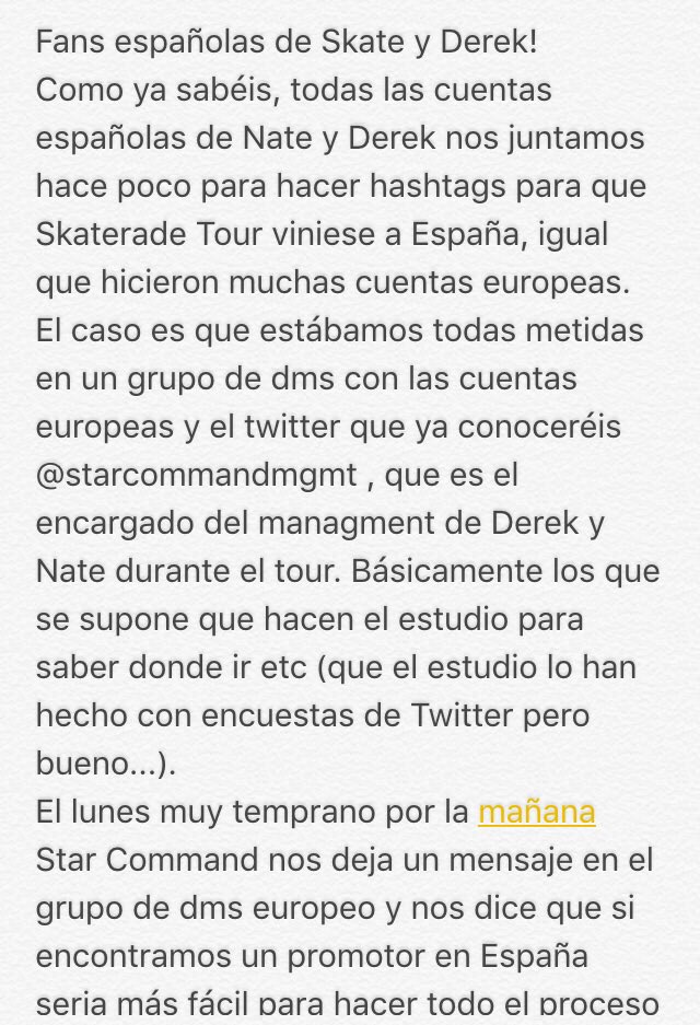 SammySkateSPN's tweet photo. ¡¡IMPORTANTE!! 
Situación del Skaterade Tour en España. https://t.co/VbDg3ftMDV