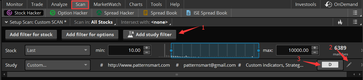 patternsmart's tweet photo. How to add/setup custom scan in Thinkorswim TOS - https://t.co/RClwNjwPVb - #CustomScan https://t.co/ZNqiq2nZuD