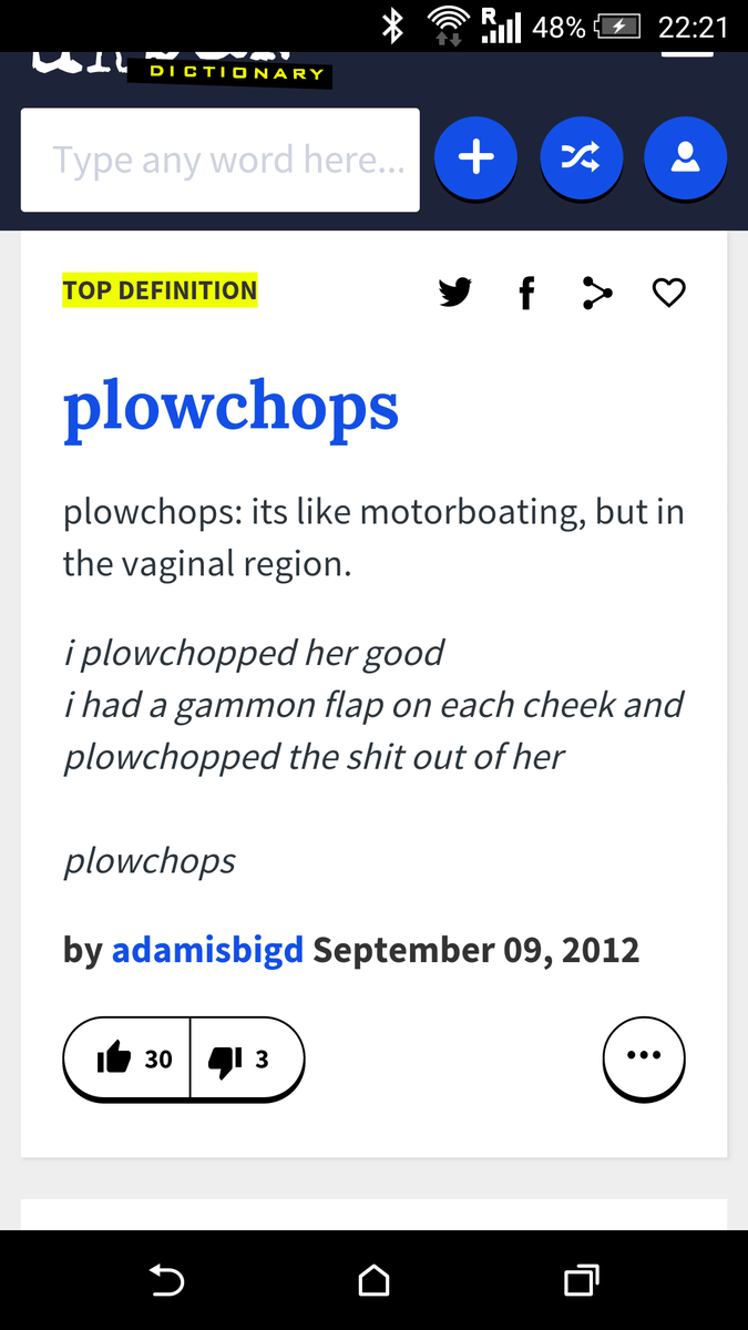 johnn_felipe's tweet photo. new vocabulary word. in case you were wondering what I learned today. #plowchops #topdefinition #whocomesupwiththese https://t.co/fb4gVptkn8