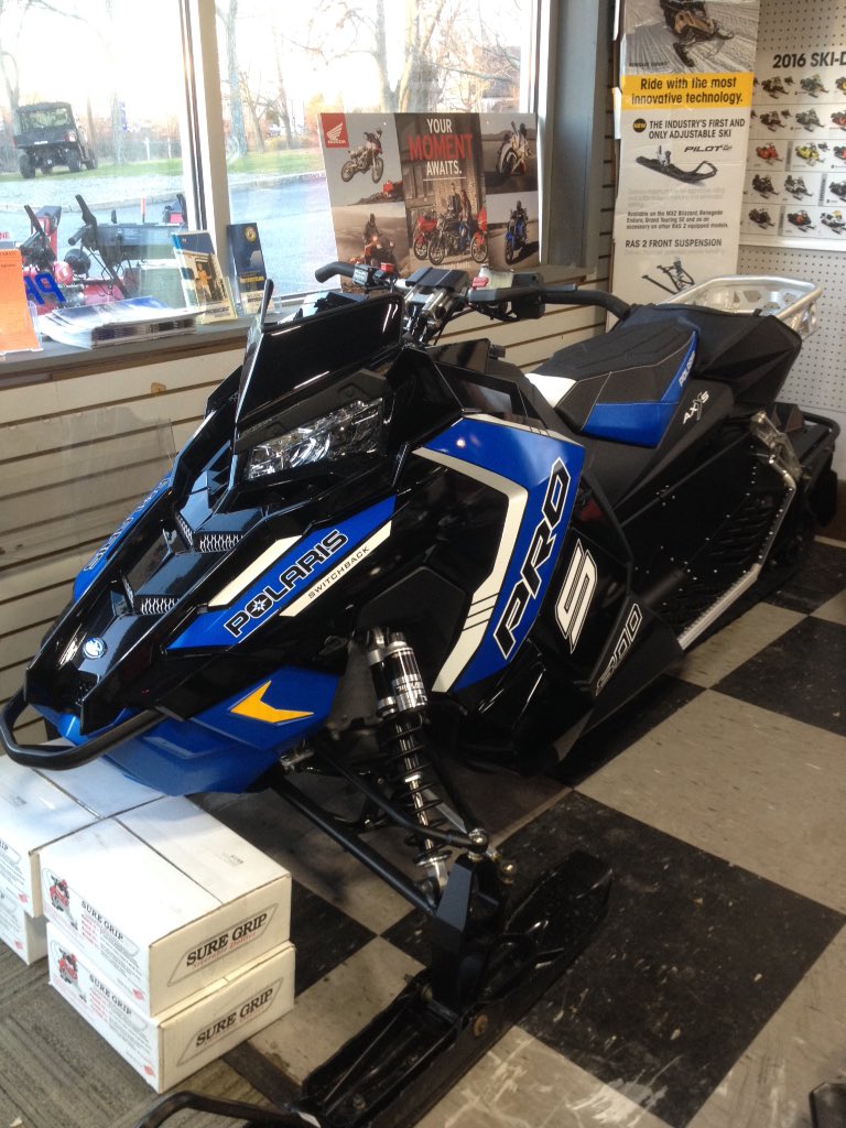 HondaRiverhead's tweet photo. 2016 Polaris snow check 800 Switchback has become available! On sale for $11,699 throughout January 2016. see Harry https://t.co/q1x7IYUWNY