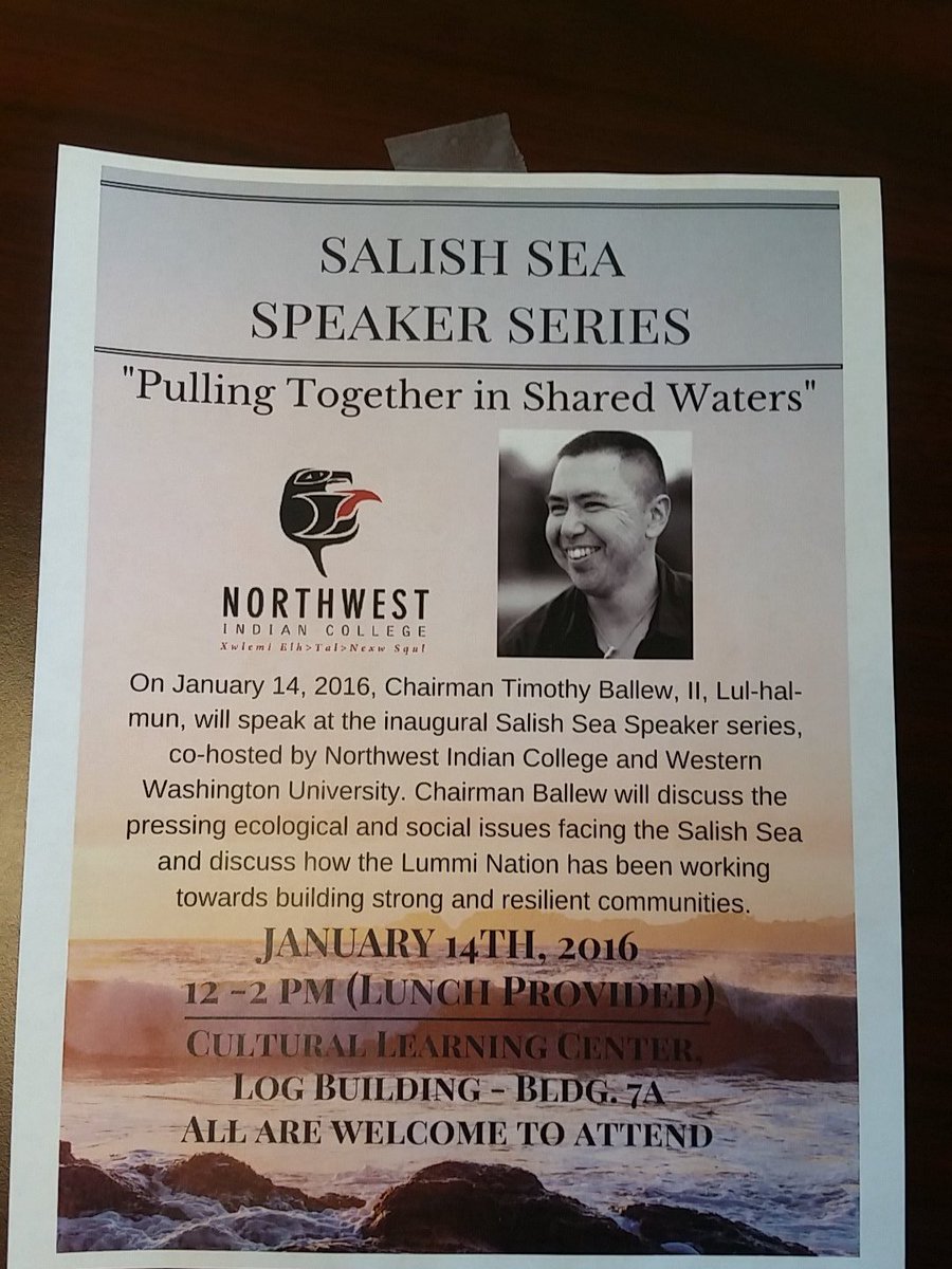 marcohatch's tweet image. Honored to have Chairman Ballew present @NWIndianCollege and @WWU @lummicomm #resilient #nativescience