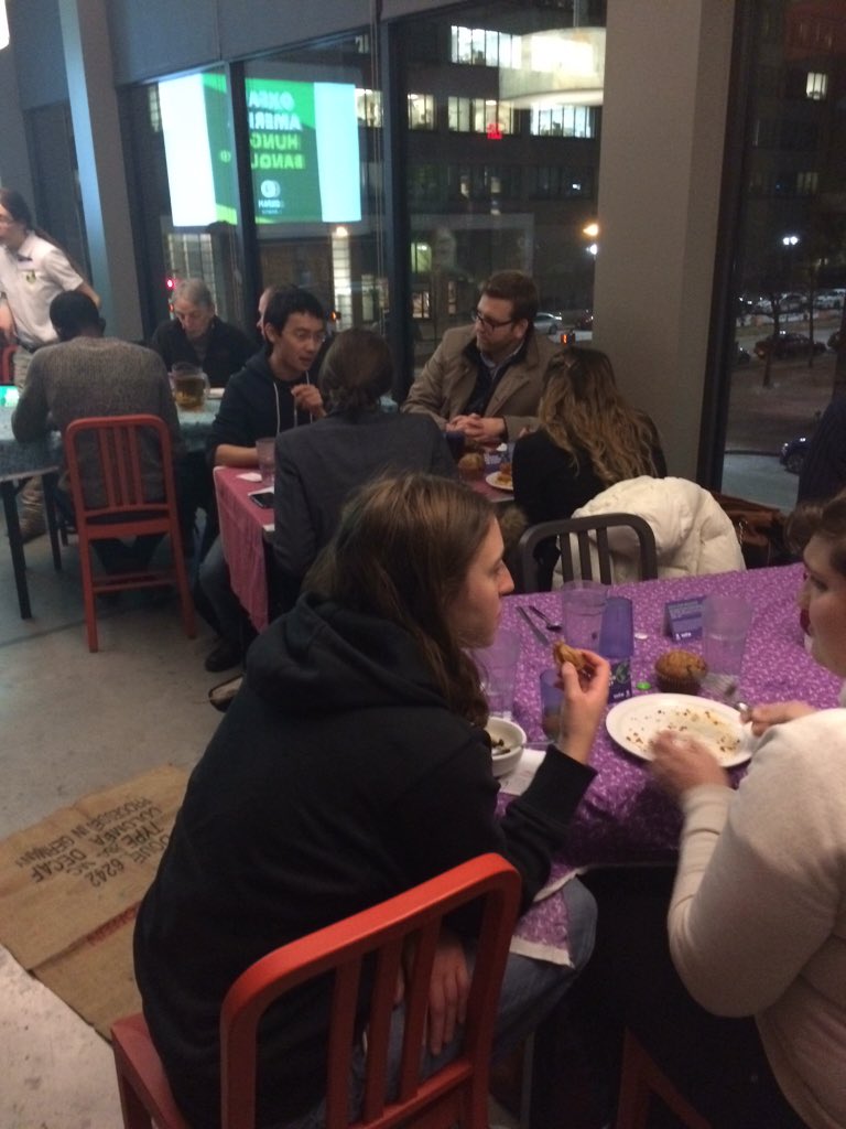 ActionCorpsMA's tweet photo. Our high income group enjoying their delicious meal donated by @WholeFoods #willfightforfood #wherewillyousit https://t.co/2IhnoIgj9D