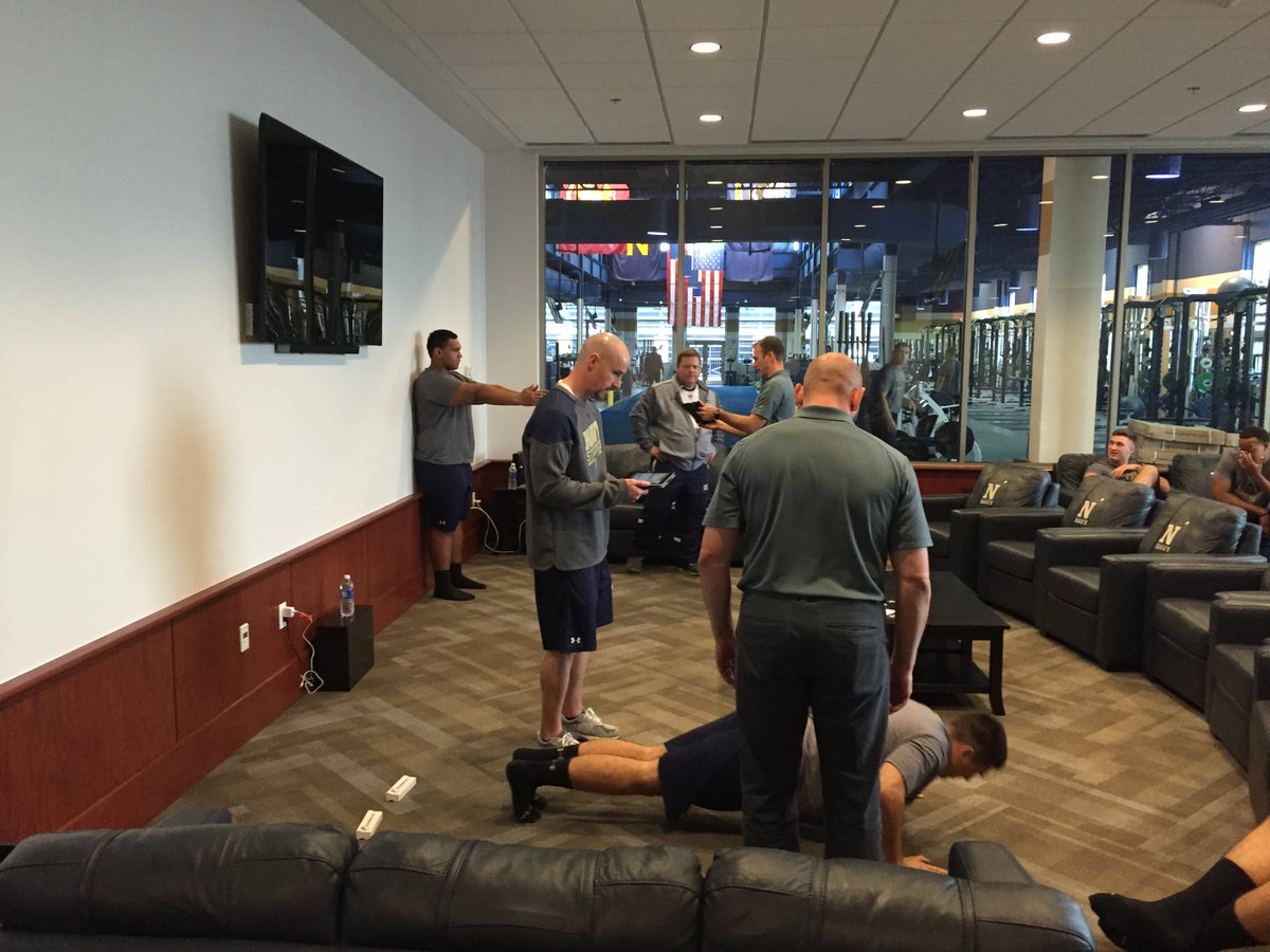 fusionetics's tweet photo. #MovementEfficiency testing today at the @NavalAcademy with @NavyAthletics and @CoachMePlus #MovePerformRecover https://t.co/7FKViC1BP6