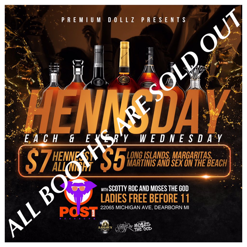 ScottyRoc's tweet image. All booths officially sold tonight @PostBarDearborn #TeamLegacy #PostBar