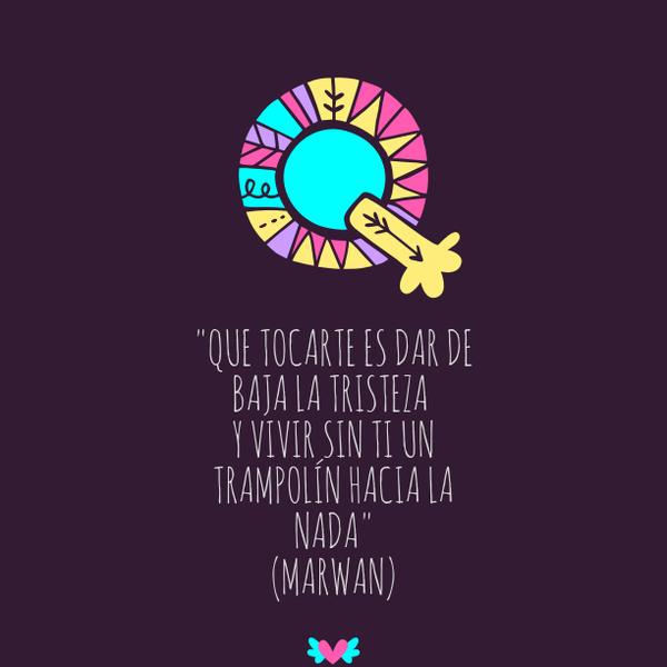 Marwan_News's tweet photo. "Tocarte es dar de baja a la tristeza y vivir sin ti un trampolín hacia la nada" https://t.co/Dat8JgSTiV