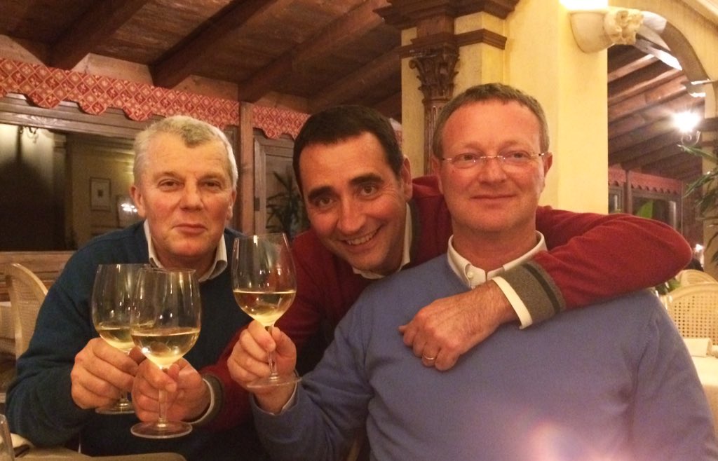 ArnaldoCocuzza's tweet photo. Hard to leave good friends. Best in the industry. 🇮🇹 #farewell with Giuseppe Nava and @SandroMaistrell 🇺🇸 https://t.co/84j0vsKbG3