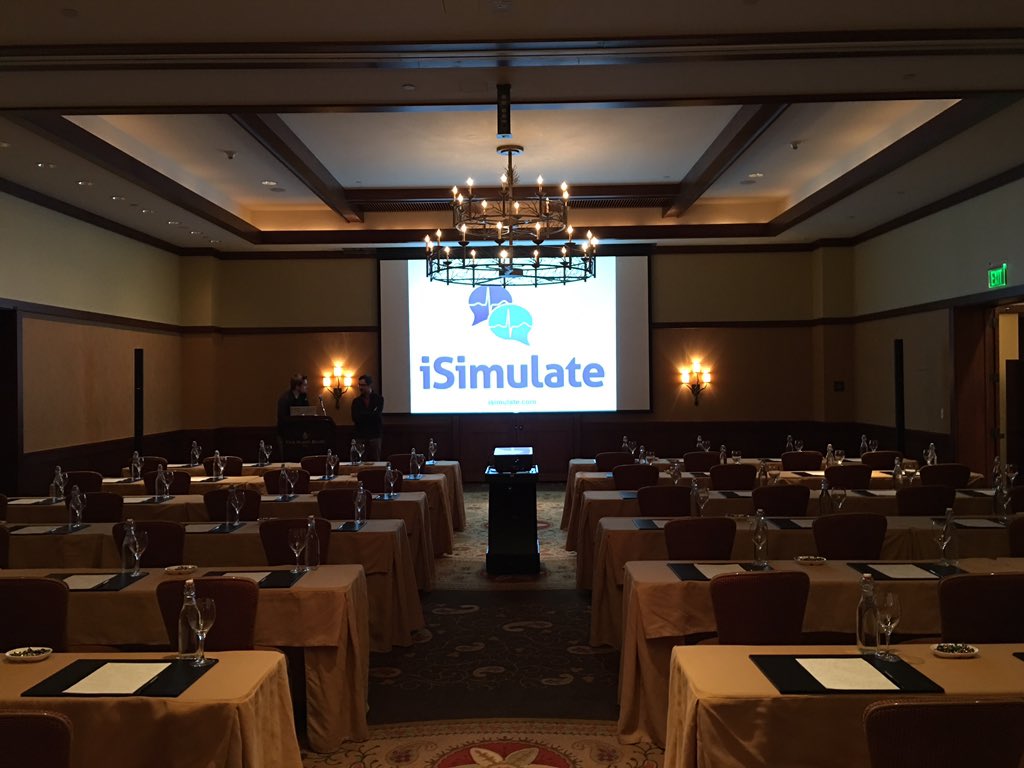 i_simulate's tweet photo. Presenting at #collvail. Setting up for the talk on ALSi in anaesthesia simulation. https://t.co/bbkY6GOWYt