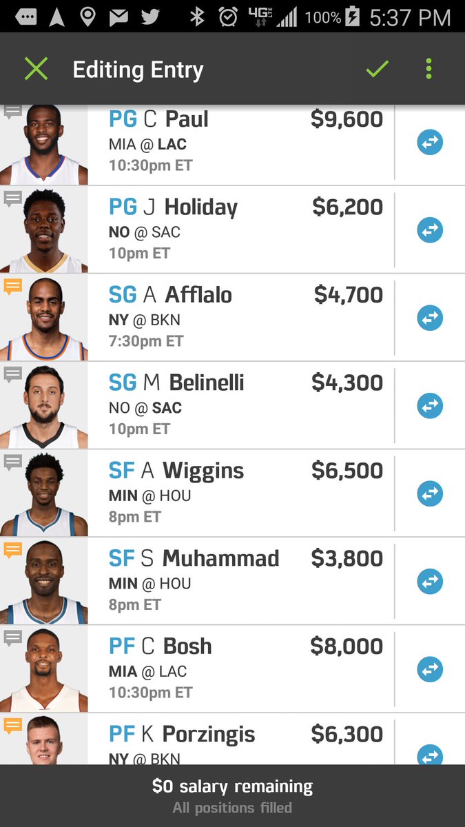 dailydraftbros's tweet photo. 1st Final Lineup!!!
Boogie at C
#getsome w/ #dailydraftbros https://t.co/LXMSNgSIXl