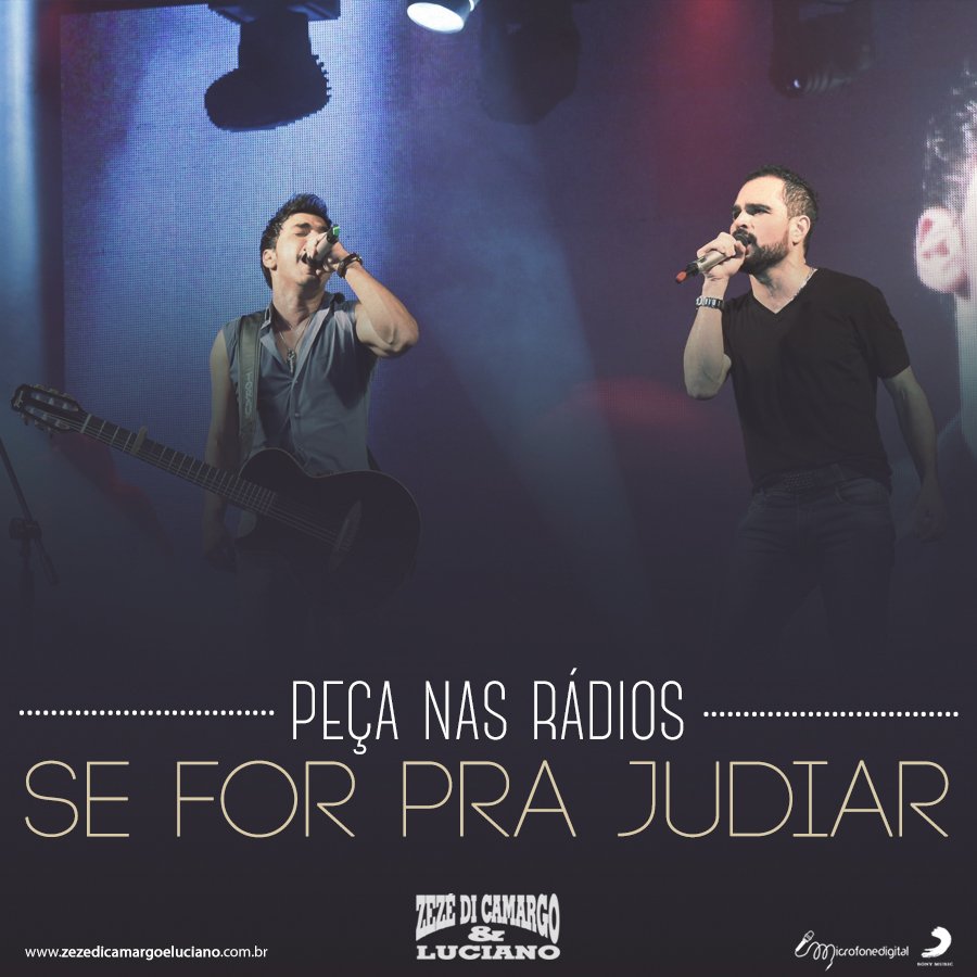 zcloficial's tweet photo. Peça #SeForPraJudiar nas rádios da sua região. https://t.co/IWSjfPIkYE