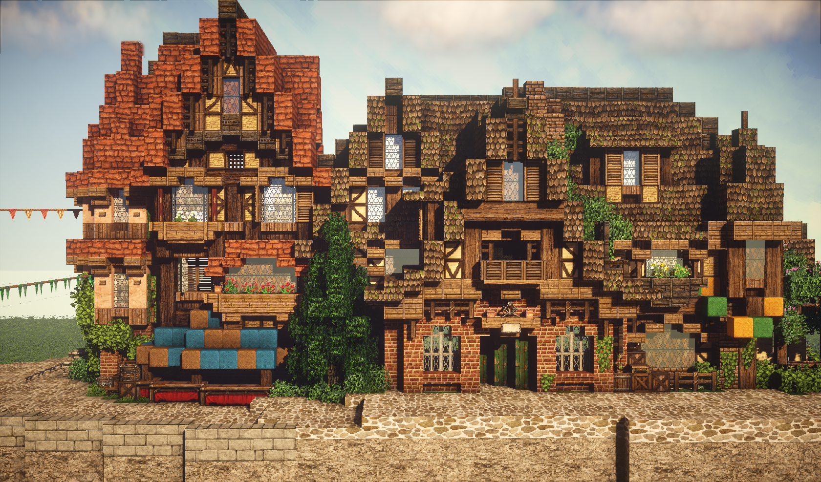 Minecraft: How to Build a Large Medieval House 