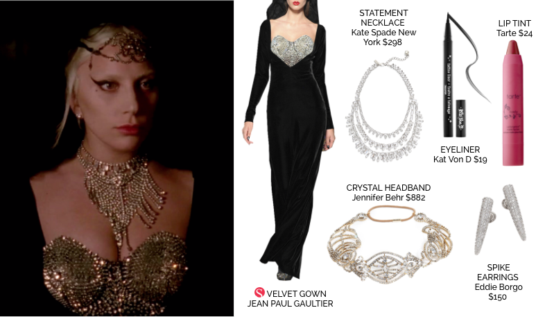 Spylight's tweet image. Was the fashion of #AHSHotel not to die for!?! Like this @JPGaultier gown worn by @ladygaga spylight.com/shows/american…