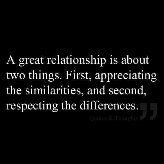 CollegeEssayGuy's tweet photo. “A great relationship is about two things: appreciating the similarities and respecting the differences.” https://t.co/m4ywmly27M
