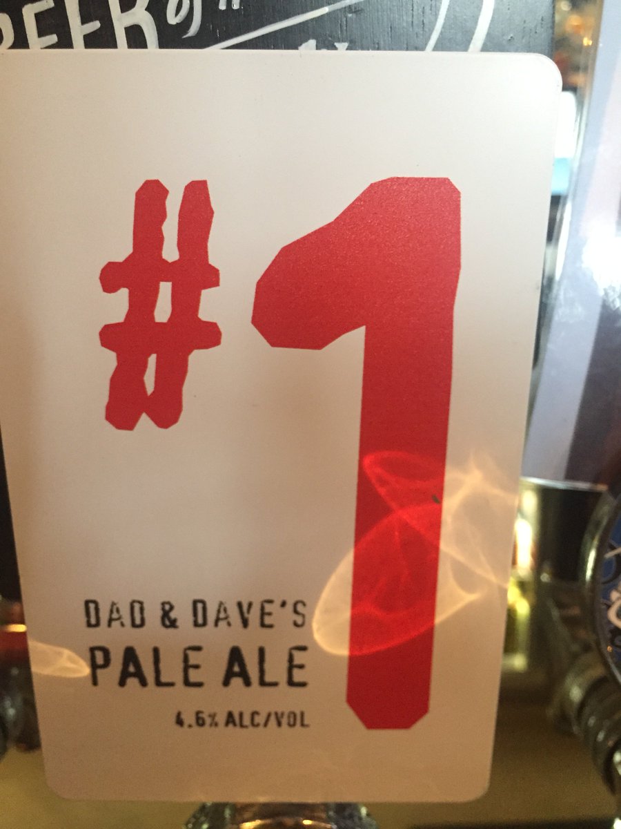Thirsty Thursday helping you stay hydrated with <a href="/dadndavebrewing/">Dad & Dave's Brewing</a> #1 Pale Ale. $5 schooners/$10 jugs all Thursday.
