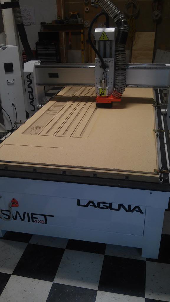LagunaTools's tweet photo. First test run for our customer on his new #CNC Swift #CNCrouter #CNCmachine #lagunatools https://t.co/CCKSsIjk6U https://t.co/usmuk5bvvg