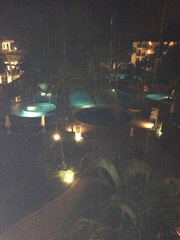 AlphaGlenn's tweet photo. Sitting on the hotel balcony listening to the breeze, rain, and surf. I really like Mexico. https://t.co/qNqGt2dupz