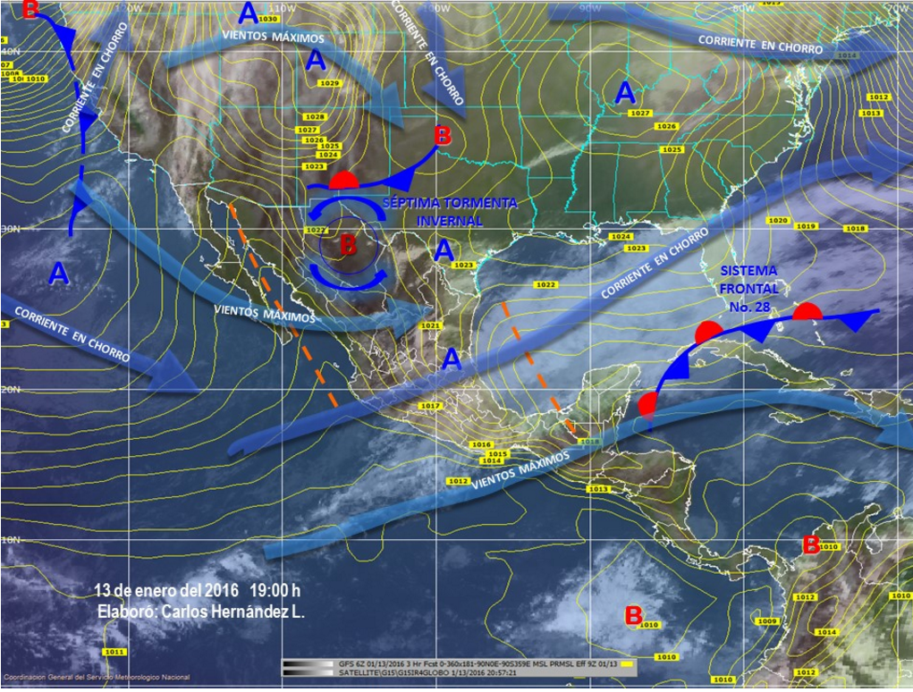 Persistirán temperaturas muy frías, lluvias y nieve en el país - CYpMz3LUMAEXaJv