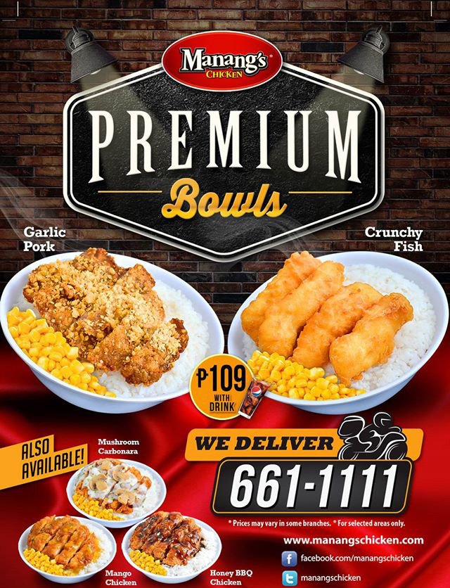 ManangsChicken's tweet image. Treat your taste buds to these exquisite rice bowl meals of classic Filipino favorites! #RiceBowls #FoodDelivery
