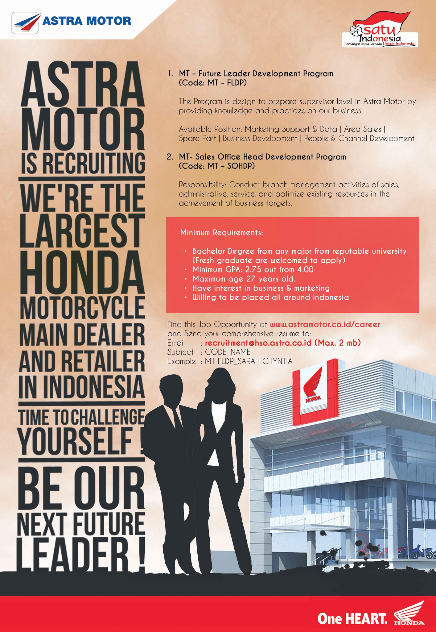 Astra Career on Twitter "Astra Motor Future Leader Development