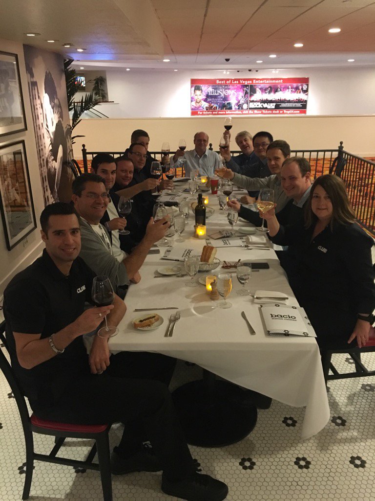 Congratulations! <a href="/NamesCon/">NamesCon</a> Dinner .club toasting your success #namescon <a href="/getDotClub/">.CLUB Domains</a>