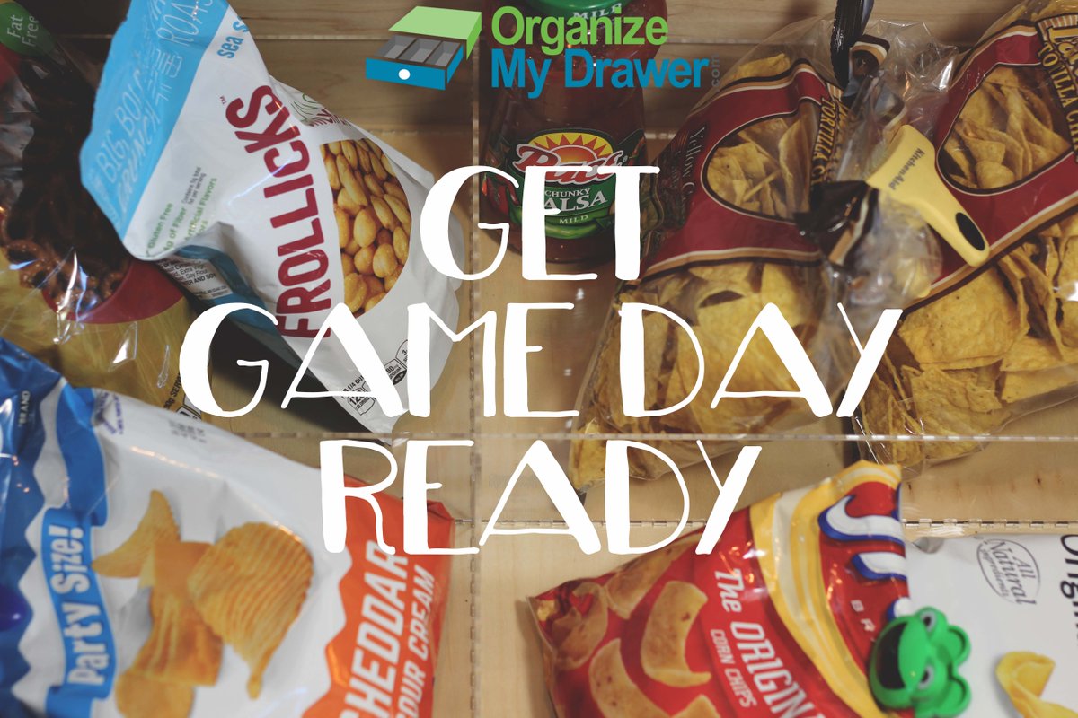 organizedrawers's tweet photo. Get Game Day ready with out customizable snack drawers! #januaryisorganizationmonth #gameday #omd #organizemydrawer https://t.co/nnOfCdTUvl
