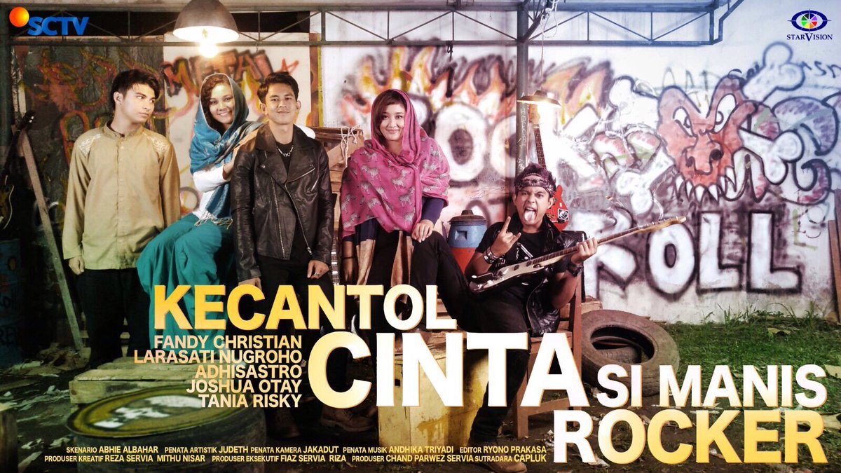 Starvision_FTV's tweet photo. yuk yuk ntn @FTV_SCTV #KecantolCintaSiManisRocker skrg @SCTV_ @fandychristian @larasatiNugroho @adhisastro_ :) https://t.co/zkzDjfBZXl