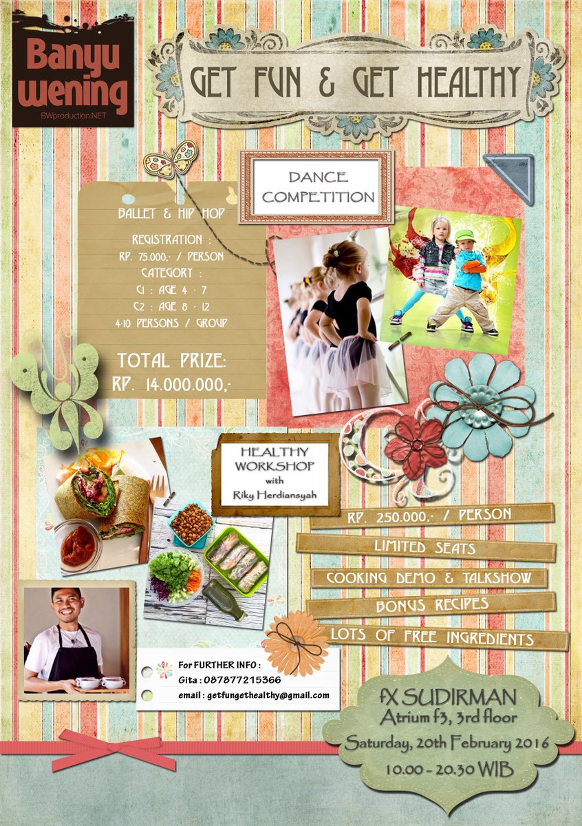 For further info :
Gita : 0878-7721-5366
Email : getfungethealthy@gmail.com
#getfungethealthy #bwproduction