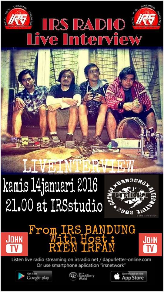 Emdisick's tweet photo. Jangan lupa malam ini #IRSLIVEINTERVIEW brsama kami emdisi !!! 100% support by @irsnetwork @Irs_bandung @ryenirfan https://t.co/FR4kgLwggt