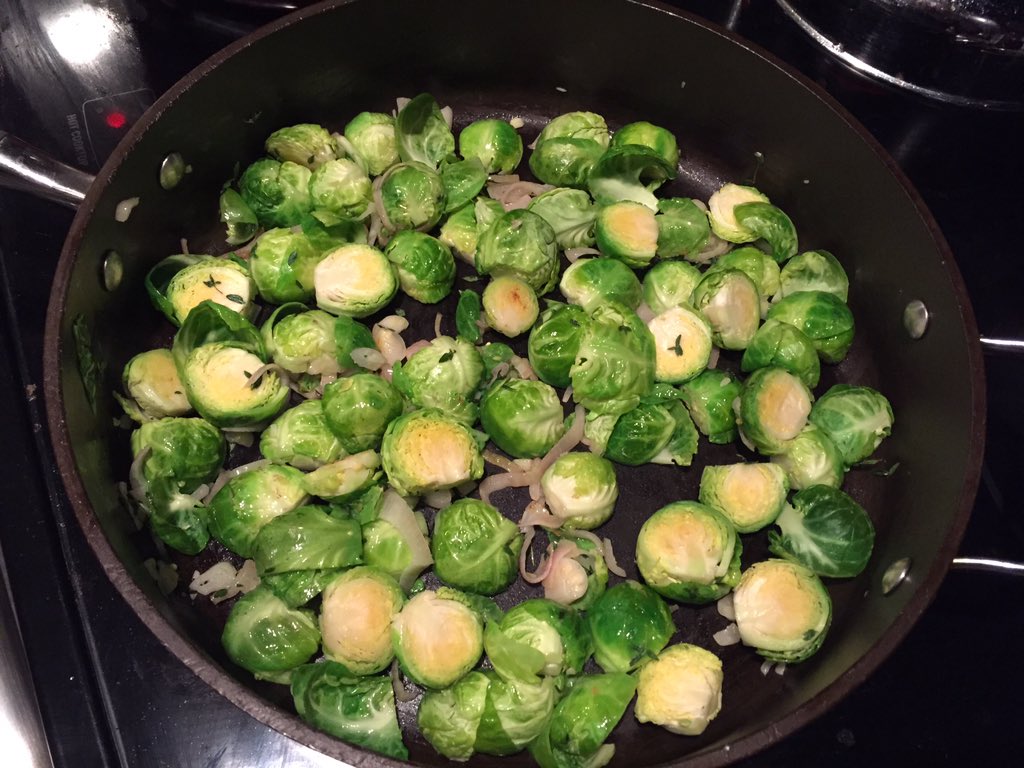 sensei1113's tweet image. @LowesFoods #BrusselsSprouts #shallots #ncfarmfresh #freshproduce served with seared #salmon