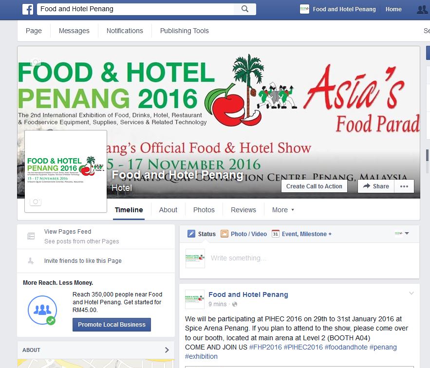 FoodHotelMsia's tweet photo. Do like our FHP 2016 FB page and do follow our FHP 2016 twitter #FHM2017 #FHP2016 #exhibition #foodandhotel https://t.co/Dfj0LCgPL5