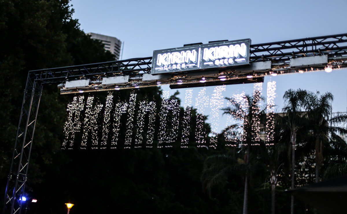 sydney_festival's tweet photo. Tweet using #kirinbitfall with #SydFest to see your message come to life in Meriton Festival Village! https://t.co/Y8o9GVQ34y