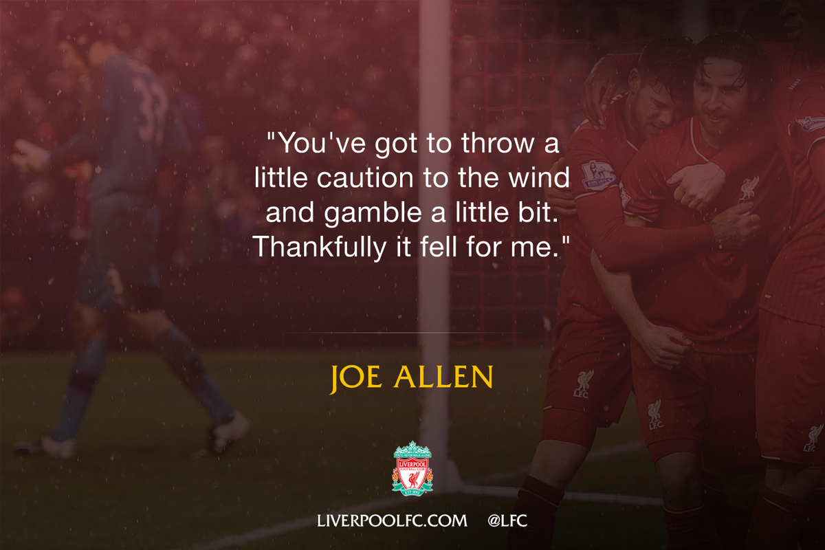 Joe Allen reflects on his late equaliser for #LFC in the dramatic 3-3 draw with <a href="/Arsenal/">Arsenal</a>: lfc.tv/Avzu